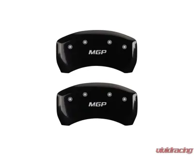 MGP Caliper Covers Rear Set of 2 Black Finish | Silver MGP - 10010RMGPBK