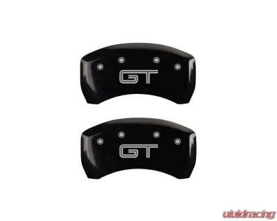 MGP Caliper Covers Rear Set of 2 Black Finish | Silver Mustang | GT - 10010RMGTBK