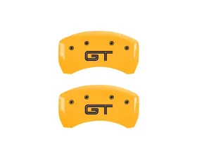 MGP Caliper Covers Rear Set of 2 Yellow Finish | Black Mustang | GT