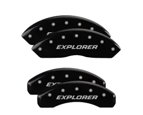 MGP Caliper Covers Set of 4 Black Finish for 2006-2010 Ford Explorer, T-6061 Aluminum