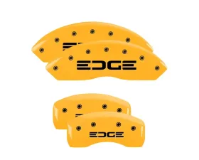 MGP Caliper Covers Set of 4 Yellow Finish | Black Edge Ford Edge 2007-2010