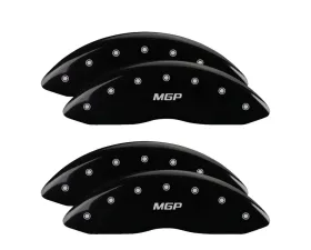 MGP Caliper Covers Set of 4 Black Finish for Ford F-250/F-350 2005-2007, Aluminum
