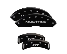 MGP Caliper Covers Set of 4 Black Finish for 1999-2004 Ford Mustang GT SN95