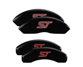 MGP Caliper Covers Set of 4 Black Finish for Ford Edge 2011-2014, Silver ST