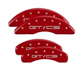 MGP Caliper Covers Set of 4 Red Finish | Silver Mustang GT|CS Ford