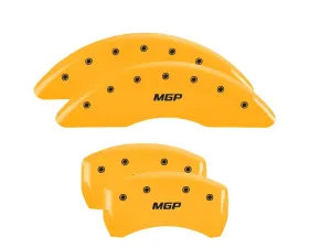 MGP Caliper Covers Set of 4 Yellow Finish | Black MGP Ford