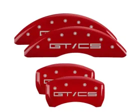 MGP Caliper Covers Set of 4 Red Finish | Silver Mustang GT|CS Ford