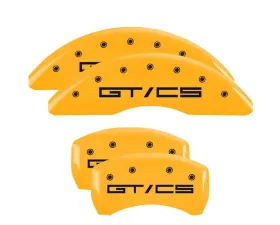 MGP Caliper Covers Set of 4 Yellow Finish | Black Mustang GT|CS Ford