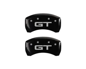 MGP Caliper Covers Rear Set of 2 Black Finish | Silver Mustang | GT 2015-2022 Ford Mustang EcoBoost 2015-2022