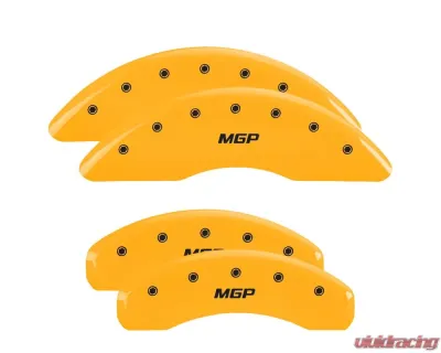 MGP Caliper Covers Set of 4 Yellow Finish | Black MGP Ford - 10204SMGPYL
