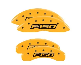 MGP Caliper Covers Set of 4 Yellow Finish | Black F-150 2009 Ford