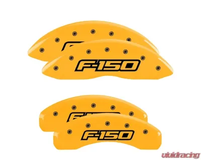 MGP Caliper Covers Set of 4 Yellow Finish | Black F-150 2009 Ford - 10219SF15YL