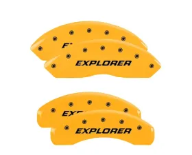 MGP Caliper Covers Set of 4 Yellow Finish | Black Explorer Pre-2011 Ford Explorer 2020