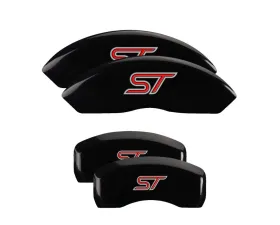 MGP Caliper Covers Set of 4 Black Finish | Silver ST No Bolts Ford Explorer 2020