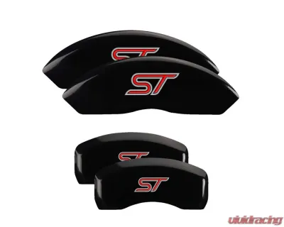MGP Caliper Covers Set of 4 Black Finish | Silver ST No Bolts Ford Explorer 2020 - 10252SST1BK