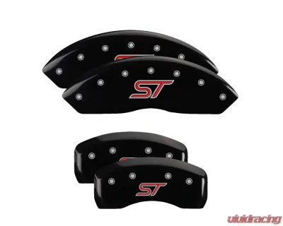 MGP Caliper Covers Set of 4 Black Finish | Silver ST Ford Explorer 2020 - 10252SSTOBK
