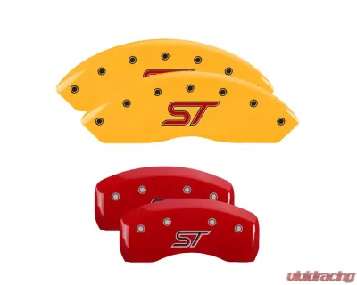 MGP Caliper Covers Set of 4 Red Finish | Silver ST Ford Explorer 2020 - 10252SSTORD
