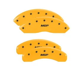 MGP Caliper Covers Set of 4 Yellow Finish | Black MGP Volkswagen Jetta 2009-2014