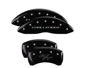 MGP Caliper Covers Set of 4 Black Finish for Dodge Charger, Challenger, Magnum R/T