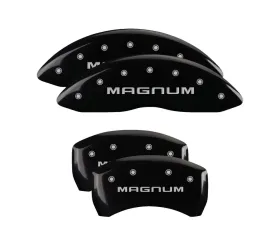 MGP Caliper Covers Set of 4 Black Finish for Dodge Magnum, Charger, Challenger 2005-2010