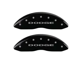 MGP Caliper Covers Front Set of 2 Black Finish | Silver Dodge No Stripes Dodge Caliber 2007-2012