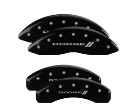 MGP Caliper Covers Set of 4 Black Finish | Silver Dodge ll