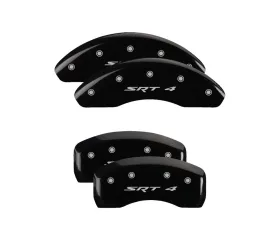 MGP Caliper Covers Set of 4 Black Finish for 2003-2005 Dodge Neon SRT-4