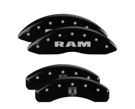 MGP Caliper Covers Set of 4 Black Finish for Dodge Ram 1500 & Durango 2002-2006