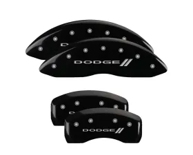 MGP Caliper Covers Set of 4 Black Finish | Silver Dodge ll Dodge
