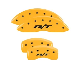 MGP Caliper Covers Set of 4 Yellow Finish | Black RT1 Truck Dodge