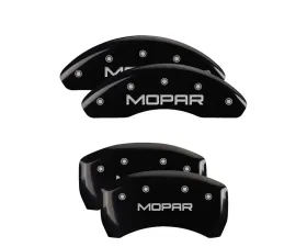 MGP Caliper Covers Set of 4 Black Finish for Dodge Dart 2013-2016, MOPAR Engraved