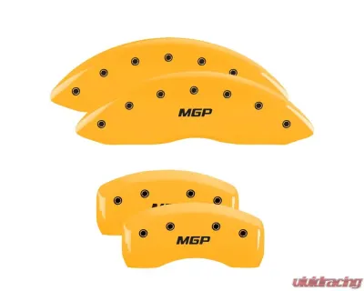 MGP Caliper Covers Set of 4 Yellow Finish | Black MGP Chevrolet - 13008SMGPYL