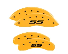 MGP Caliper Covers Set of 4 Yellow Finish | Black SS Silverado Chevrolet