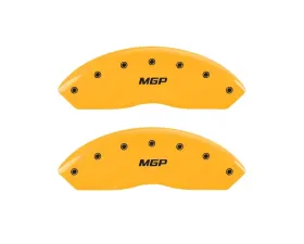 MGP Caliper Covers Front Set of 2 Yellow Finish | Black MGP Chevrolet