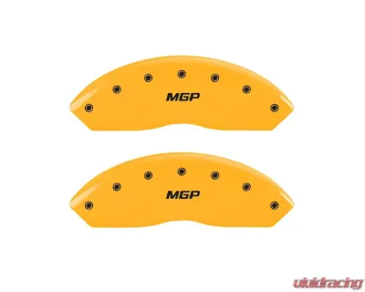 MGP Caliper Covers Front Set of 2 Yellow Finish | Black MGP Chevrolet - 14003FMGPYL