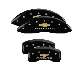 MGP Caliper Covers Set of 4 Black Finish for 2010-2013 Chevrolet Impala Racing