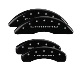 MGP Caliper Covers Set of 4 Black Finish for 2012-2015 Chevrolet Camaro ZL1