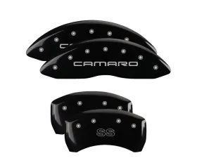MGP Caliper Covers Set of 4 Black Finish for 1998-2002 Chevrolet Camaro SS Gen 4
