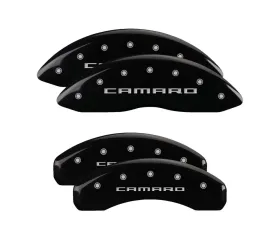 MGP Caliper Covers Set of 4 Black for 2010-2015 Chevrolet Camaro Gen 5/6
