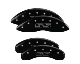 MGP Caliper Covers Set of 4 Black Finish for Chevrolet Avalanche, Silverado, Suburban, Express