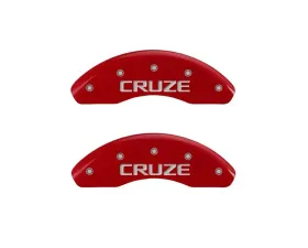 MGP Caliper Covers Front Set of 2 Red Finish | Silver Cruze Chevrolet Cruze 2011-2013