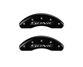 MGP Caliper Covers Front Set of 2 Black Finish | Silver Sonic Chevrolet Sonic 2012-2019