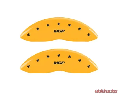 MGP Caliper Covers Front Set of 2 Yellow Finish | Black MGP Chevrolet Colorado 2004-2012 - 14221FMGPYL