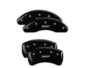 MGP Caliper Covers Set of 4 Black Finish for Chevrolet Malibu/Cobalt 2004-2012