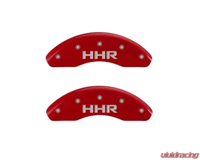 MGP Caliper Covers Front Set of 2 Red Finish | Silver HHR Chevrolet HHR 2006-2011 - 14230FHHRRD