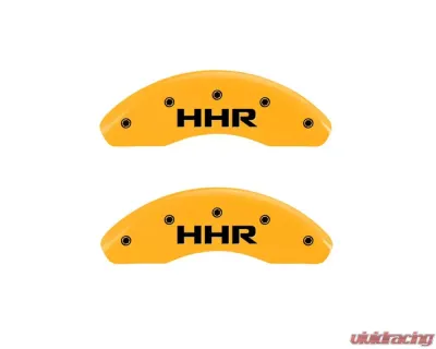 MGP Caliper Covers Front Set of 2 Yellow Finish | Black HHR Chevrolet HHR 2006-2011 - 14230FHHRYL