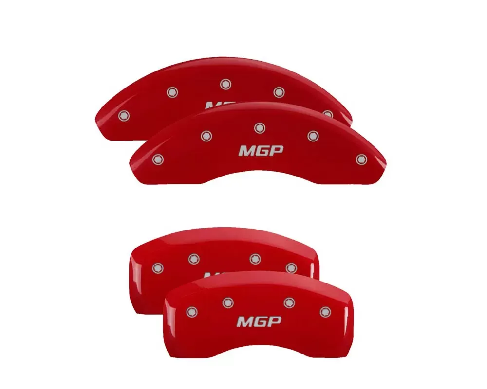 MGP Caliper Covers Set of 4 Red Finish | Silver MGP Chevrolet Cruze 2014-2016 - 14232SMGPRD