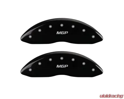 MGP Caliper Covers Front Set of 2 Black Finish | Silver MGP Chevrolet Silverado 1500 2005-2007 - 14238FMGPBK