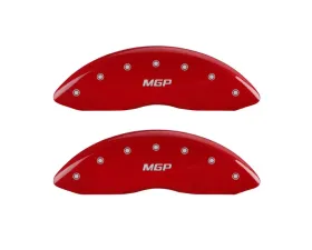 MGP Caliper Covers Front Set of 2 Red Finish | Silver MGP Chevrolet Silverado 1500 2005-2007