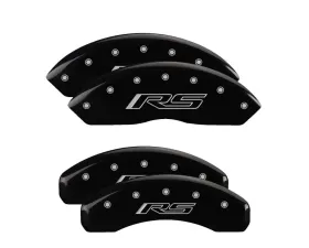 MGP Caliper Covers Set of 4 Black Finish for Chevrolet Camaro Gen 5/6 2016-2023